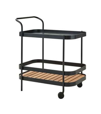 Roll Lava Grey Bar Trolley by Cane-line | Style Our Home