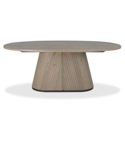 Vega Grey Oiled Oak & Peppercorn 6 Seater Table