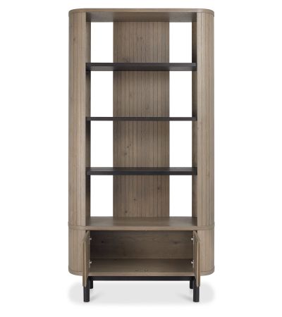 Vega Grey Oiled Oak & Peppercorn Display Unit