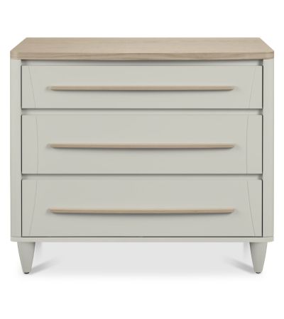 Larsen Scandi Oak & Soft Grey 3 Drawer Chestby Bentley Designs | Style Our Home