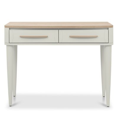 Larsen Scandi Oak & Soft Grey Console Table with Drawerby Bentle by Designs | Style Our Home