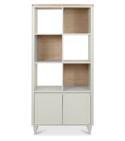 Larsen Scandi Oak & Soft Grey Display Unitby Bentle by Designs | Style Our Home