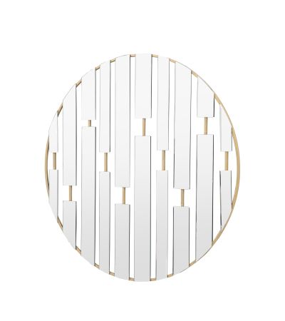 Cherano Round Mirror Champagne