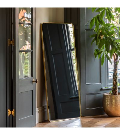 Holano Leaner Mirror Gold