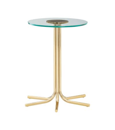 Mileyra Side Table With Glass Top by Prestige Designs | Style Our Home