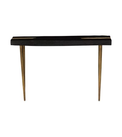 Asavora Black Acacia Wood Console Table by Prestige Designs | Style Our Home