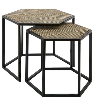 Bavita Set of 2 Hexagon Side Tables by Prestige Designs | Style Our Home