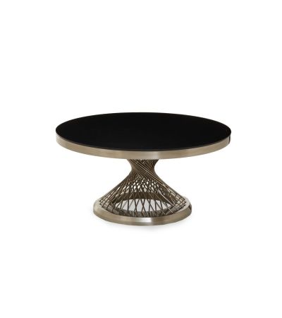 Anziora Coffee Table with Silver Base by Prestige Designs | Style Our Home