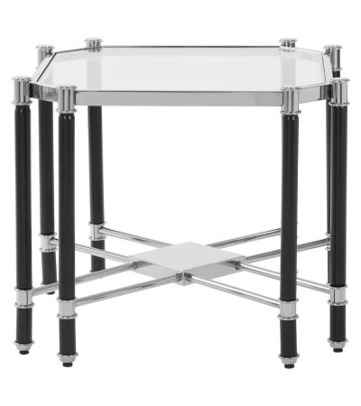 Allvoro Silver Chrome Finish End Table by Prestige Designs | Style Our Home