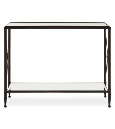 Axyvora Console Table With Black Finish Frame by Prestige Designs | Style Our Home