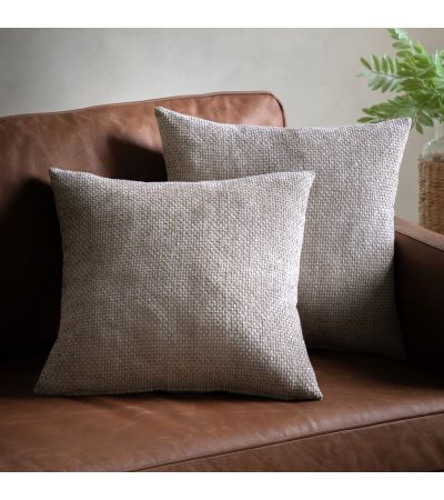 Basketano Chenille Cushion Cream (Pair)