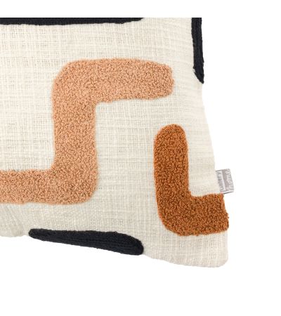 Arulano Embroidered Cushion Nutmeg (Pair)