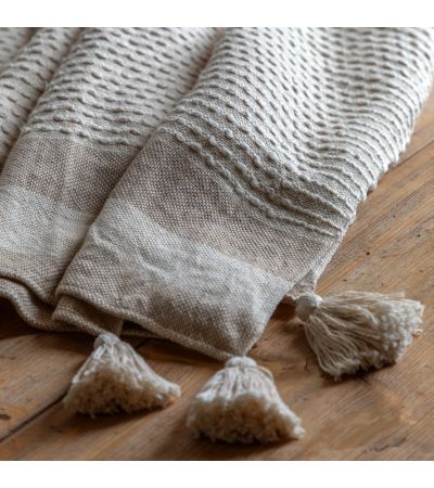 Aryano Textured Stripe Throw