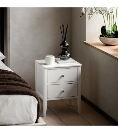 Actaro 2 Drawer Bedside White