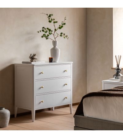 Actaro 3 Drawer Chest White