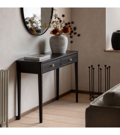 Actaro 2 Drawer Console Black