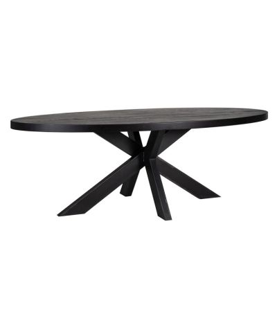 Watson Black 300cm Dining Table Incl. Spider Leg Black by Richmond Interiors | Style Our Home