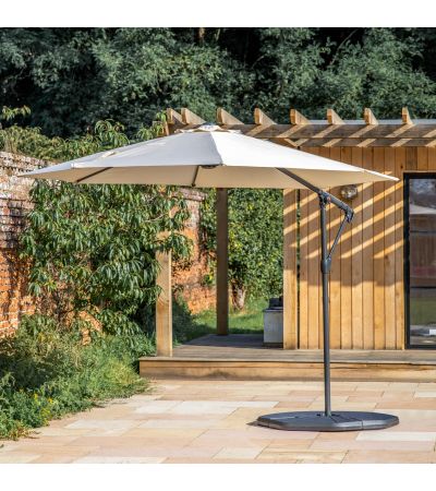 Vazzaro 3m Cantilever Parasol Cream