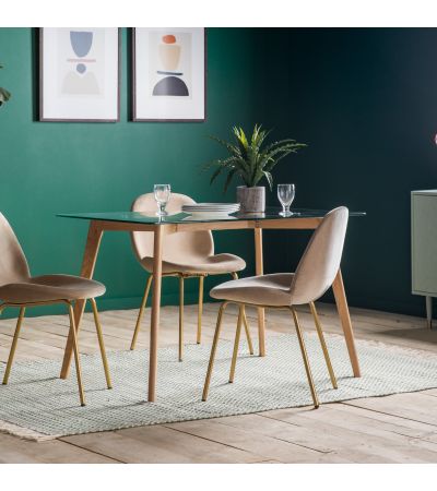 Blairo Rectangle Dining Table Oak