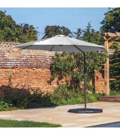 Vazzaro 3m Cantilever Parasol Grey