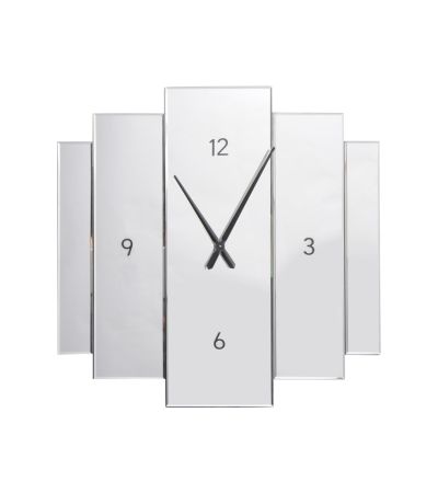 Aruna Modern Mirrored Wall Clock by Libra Designs | Style Our Home
