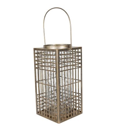 Barossa Fretwork Square Lantern Large  By Libra | Style Our Home