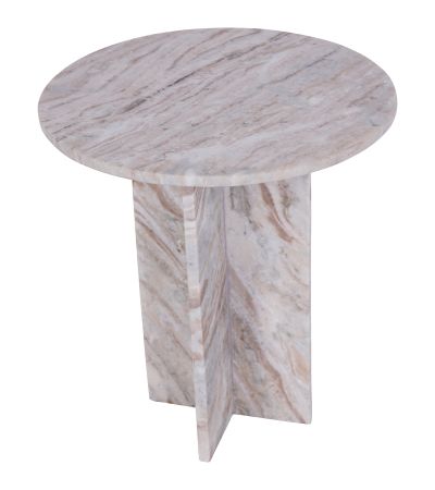  Cavallo Fantasy Brown Marble Side Table by Libra Designs | Style Our Home