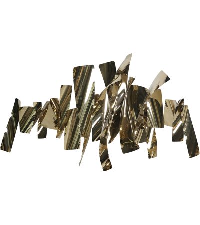 Stainless Steel Absract Slice Wall Art by Libra Designs | Style Our Home