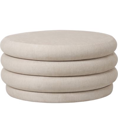 Casa Upholstered Storage Ottoman Cream by Libra Designs | Style Our Home