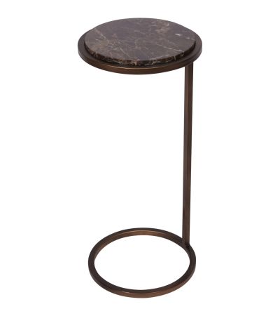 Iowa Accent Table Brown Emperador Marble by Ora Designs | Style Our Home