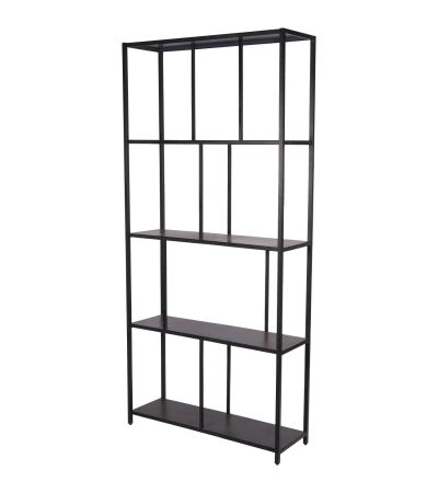 Brook Tall Metal Shelving Unit Mottled Black by Ora Designs | Style Our Home