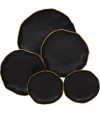 Aslo 5 Disc Black Metal Wall Art by Ora Designs | Style Our Home