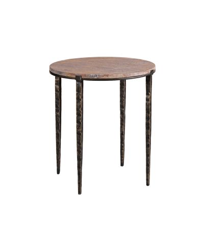 Leto Forest Brown Marble Side Table by Ora Designs | Style Our Home