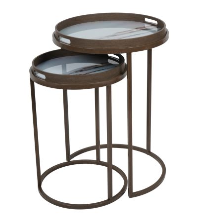 Blurred Seascape Set of 2 Side Tray Tables by Ora Designs | Style Our Home