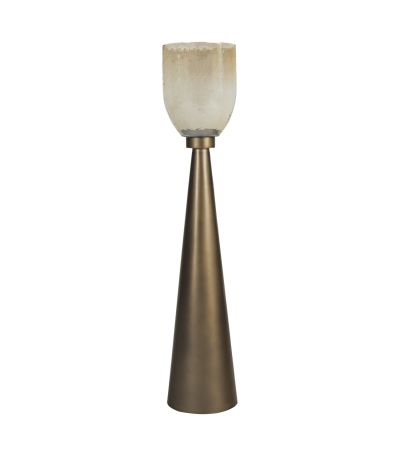 Southbay Smoked Gold Floor Hurricane 80cm by Ora Designs | Style Our Home