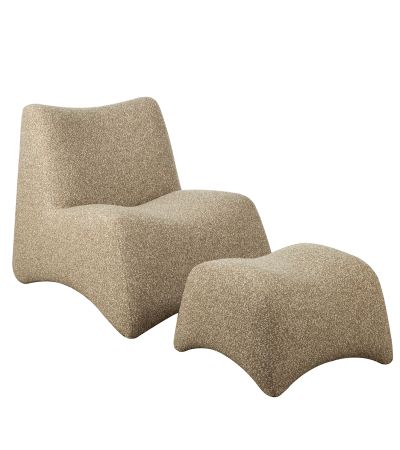 Bangkora Upholstered Occasional Chair and Stool by Ora Designs | Style Our Home