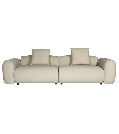 Limeford 3 Seater Sofa and Cushions in Warm Stone Velvet by Ora Designs | Style Our Home