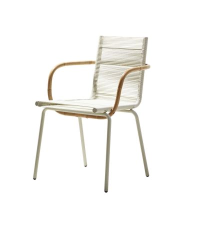 Sidd White Armchair by Cane-line | Style Our Home