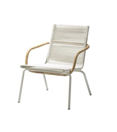 Sidd White Lounge Chair by Cane-line | Style Our Home