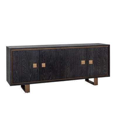 Hunter Rustic Black 4 Door Sideboard by Richmond Interiors | Style Our Home