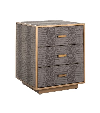 Classio Vegan Leather 3-Drawer Chest - Style Our Home 