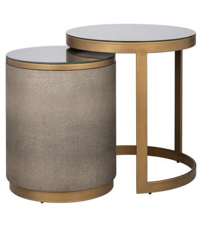 Bloomville End Table Set of 2 Incl. Glass by Richmond Interiors | Style Our Home