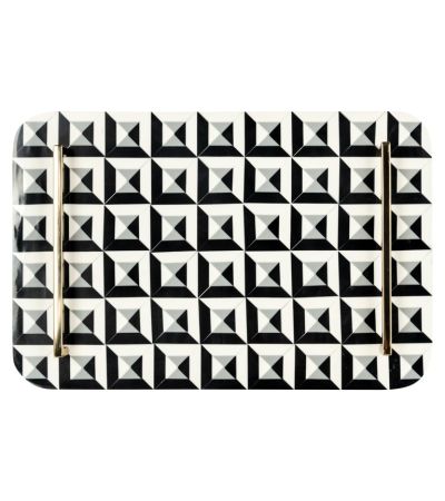 Tray Birte (Black/white) by Richmond Interiors | Style Our Home