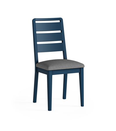 Marlow Navy Slatted Back Dining Chair by Corndell/Global Home Group  | Style Our Home