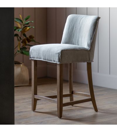 Tarnaro Bar Stool Grey Linen (2pk)