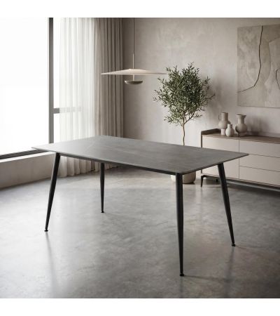 Highgrwick 1.6m Grey Granite Effect Ceramic Dining Table by Shankar | Style Our Home