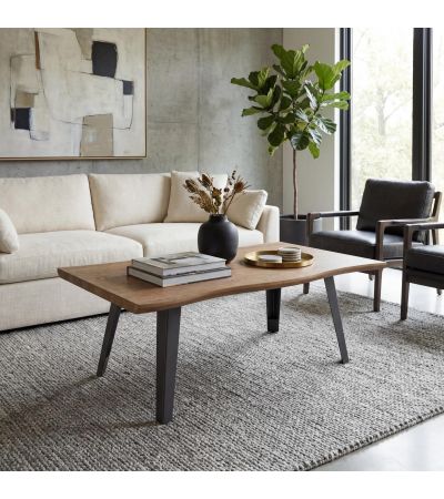 Helmsbrook Wood Effect Curved Edge Coffee Table by Shankar | Style Our Home