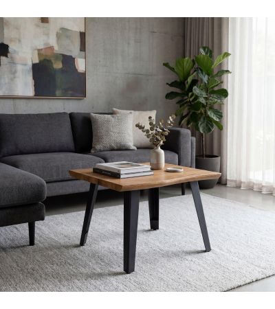 Huxlstone Wood Effect Curved Edge End Table by Shankar | Style Our Home