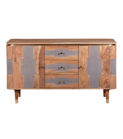 Ashgrove Acacia Wood 2 Doors 3 Drawers Sideboard
