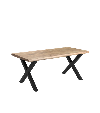 CRAFTED LIVE EDGE 180 Cm X Leg Dining Table by Heritance Furniture | Style Our Home